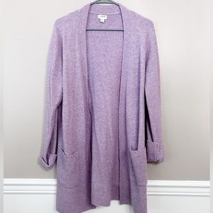 J.Crew Factory Lavender Cardigan Duster